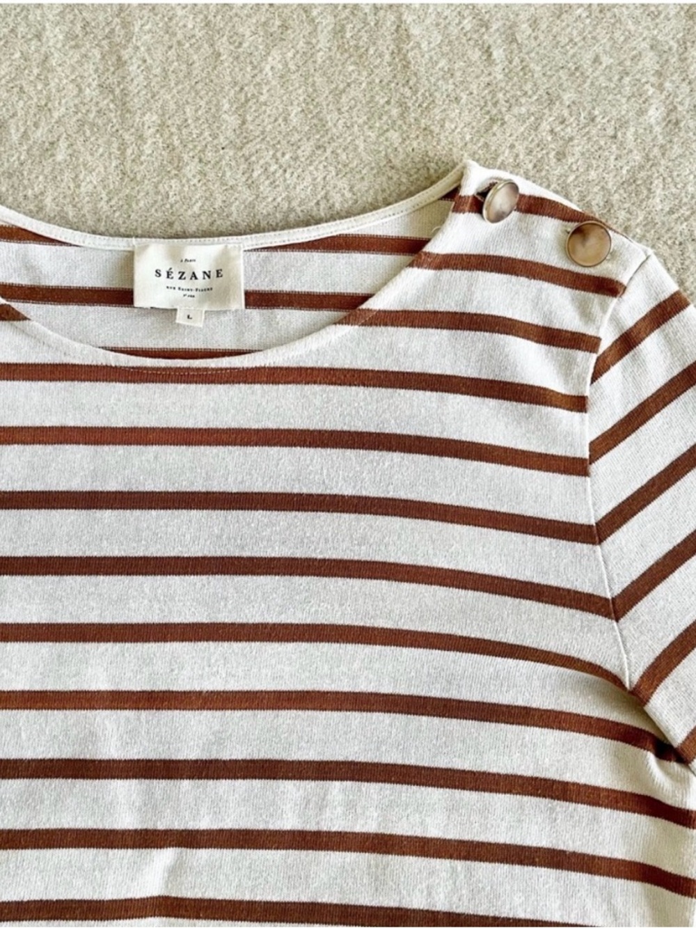 Sezane Colette Marinière sailor stripe top - Picture 5 of 10